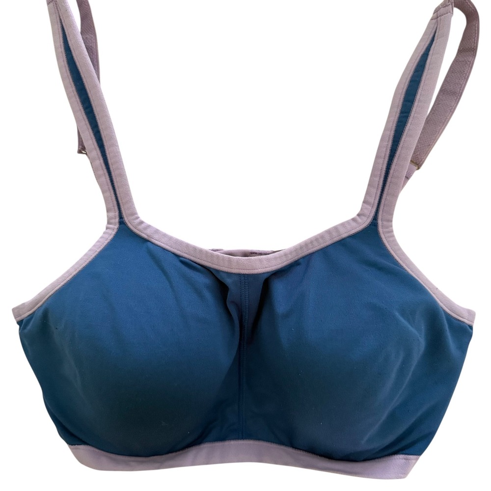NATORI Slate Blue Lavender Ladies Yogi Contour Sports Bra, 34C